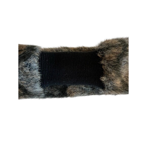 Fur Head Band Unitalla Faux Fox Fur Headband with elastic back Skiing Winter - Picture 2 of 4